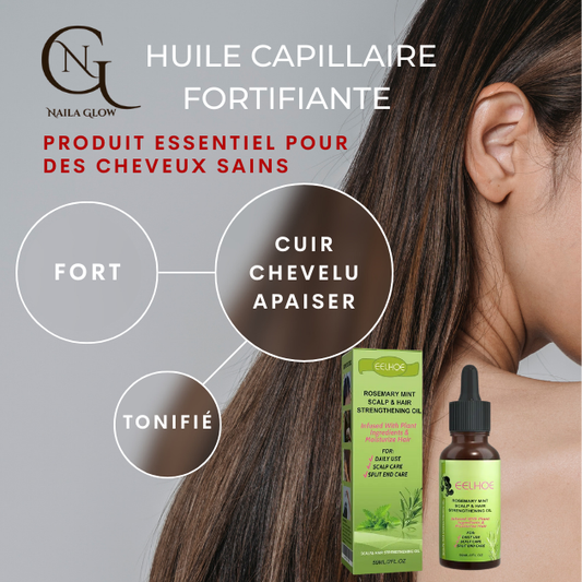 Huile capillaire nourrissante à l'argan